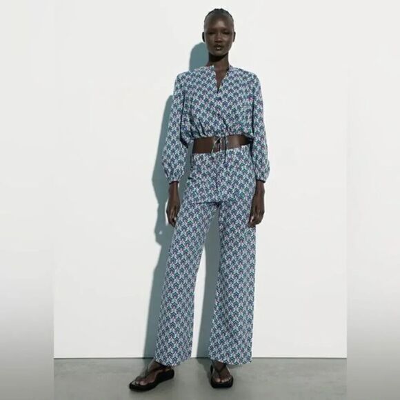 ZARA COTTON PRINT PANTS‎ - Picture 13 of 13